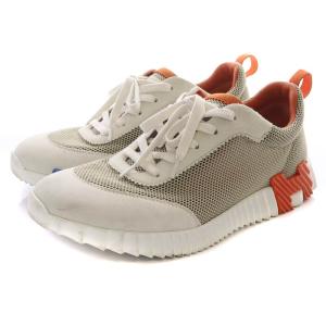 HERMES バウンシングスニーカー 44 オレンジ ホワイト 221897ZH