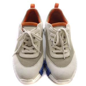 HERMES バウンシングスニーカー 44 オレンジ ホワイト 221897ZH