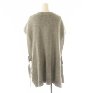 Hysteric 22SS JUST LEAN BACK ベスト プルオーバー ニット Vネック F グレー 黒 ブラック