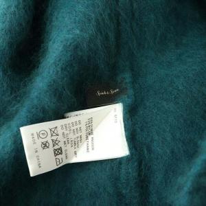 Spick&Span 22AW ファーニットVネックプルオーバー セーター 長袖 緑 グリーン