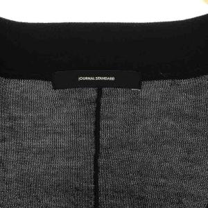 JOURNAL STANDARD 22SS ハイツイストコットンポンチョカーデ カーディガン 長袖 ビッグサイズ Vネック 黒 ブラック