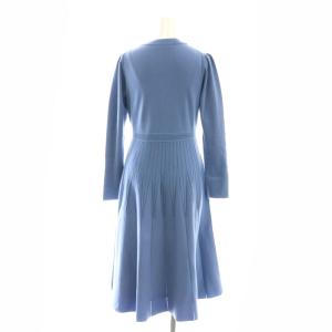 ANAYI 24SS アイレットスムース ワンピース 36 サックスブルー