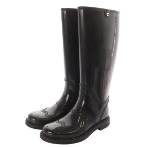 GUCCI レインブーツ 長靴 ロングブーツ 36 23cm 黒 ブラック