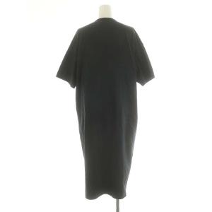 CELINE フィービー期 レザーパイピングデザインカラーワンピース XS ネイビー