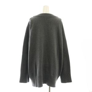 JOURNAL STANDARD 23AW コットンカシミヤビッグカーディガン ニット 長袖 Vネック オーバーサイズ チャコールグレー