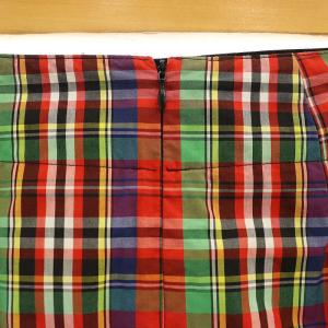 BLAMINK タータンチェックタイトスカート 膝丈 36 マルチカラー