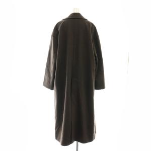 Plage リラックスウールトレンチコート アウター ロング 36 ダークブラウン /NR OS