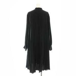 JOURNAL STANDARD 22AW ジョーゼットプリーツ ワンピース ロング 長袖 黒 ブラック