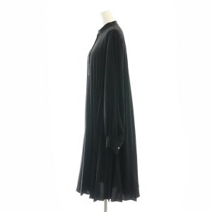 JOURNAL STANDARD 22AW ジョーゼットプリーツ ワンピース ロング 長袖 黒 ブラック