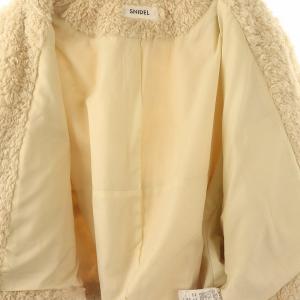 SNIDEL ショートボアコート ジャケット ブルゾン F ライトベージュ