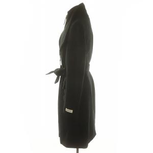 Calvin Klein ウール ロングコート アウター ベルト付き XS 黒 ブラック