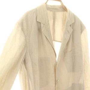 ISSEY MIYAKE MEN コットンリネンジャケット ブレザー シングル 3 ベージュ