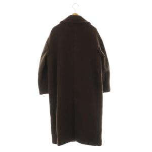 Spick&Span MANTECOビッグカラーコート チェスター ロング アウター ウール 36 茶 ブラウン