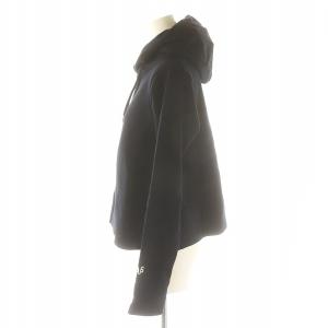 AMERICANA ジップアップパーカー 長袖 黒 ブラック