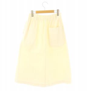 MHL. 23SS ウォーンリネンコットン WORN LINEN COTTON DRILL スカート ロング丈 マキシ丈