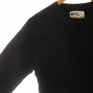 MHL. ×LOOPWHEELER LIGHT LOOPBACK COTTON プルオーバー スウェット 長袖 M 紺 ネイビー