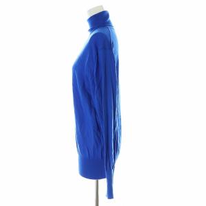 Spick&Span 23AW 18Gタートルネック プルオーバー ニット カットソー 長袖 ウール F 青 ブルー 23080200504030