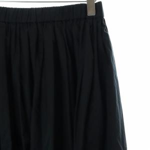 EVERYDAY I LIKE 23SS Cotton Dramatic ギャザースカート イージー マキシ ロング F 黒 ブラック
