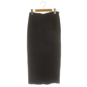 Jersey Long タイトスカート ロング丈 38 M 黒 ブラック