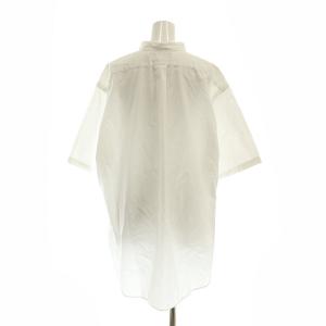 RALPH LAUREN バンドカラー 半袖シャツ 七分袖 フロントボタン ロゴ XL 白 ホワイト