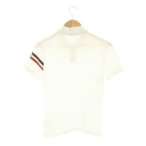 MONCLER MAGLIA POLO MANICA CORT ポロシャツ カットソー 半袖 S 白 黒 赤 110918325200