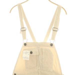 STAMMBAUM コーデュロイ オーバーオール サロペット S 生成色 エクリュ