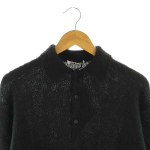 AURALEE 24AW BRUSHED SUPER KID MOHAIR KNIT POLO SHIRT