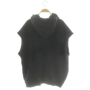 AMERICANA アパルトモン別注 N/S Fooded プルオーバー パーカー フレンチスリーブ 紺 ネイビー