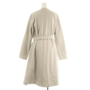 Theory LAMB MELTON CLOAK COAT D コート アウター ロング ノーカラー 総裏地 ウール S ライトグレー