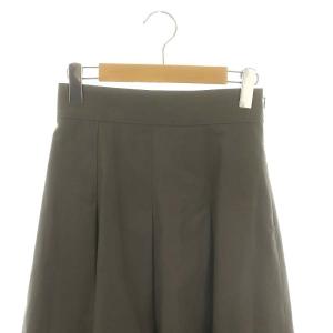 ANAYI 22AW コットンギャバロングタックスカート フレア 34 グレー