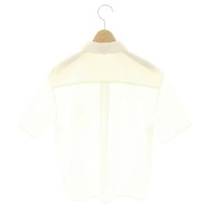 Theory 24SS Cotton Shirting Boxy SS PKT SH シャツ 半袖 ボタンダウン P 白 ホワイト