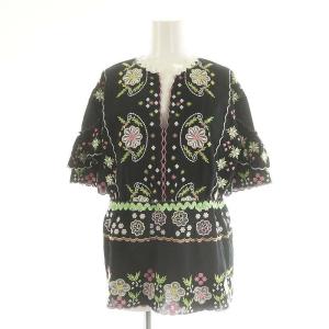 Vivienne Tam 花柄 チャイナシャツ 半袖