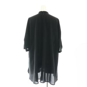 ENFOLD 23SS VOLUME CIRCULAR PULLOVER プルオーバー ブラウス 五分袖 38 黒 ブラック