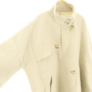 ENFOLD ソフトリバーケープコート 38 アイボリー