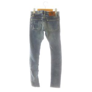 HYSTERIC GLAMOUR スタッズ ローライズデニムパンツ ジーンズ ボトムス ボタンフライ コットン XXS 青 ブルー