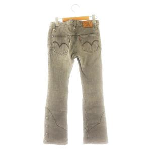 HYSTERIC GLAMOUR ローライズ フレアデニムパンツ ジーンズ ボトムス ジップフライ コットン XS グレー