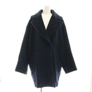 MANTECO コクーンショートコート チェスター アウター ウール 38 濃紺 ダークネイビー /MI