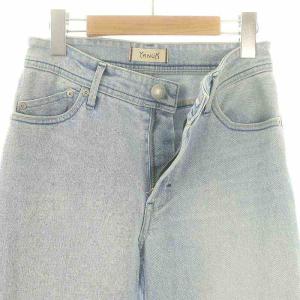 YANUK ローライズ ストレート デニムパンツ ジーンズ 23 青 ブルー /MF OS