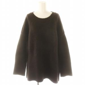 BOYFRIEND KNIT セーター 長袖 オーバーサイズ ダークブラウン