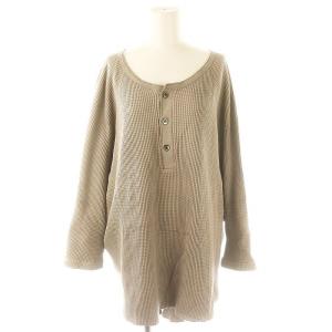 アメリカーナ Americana Thermal relax チュニック カットソー 長袖 ヘンリーネック