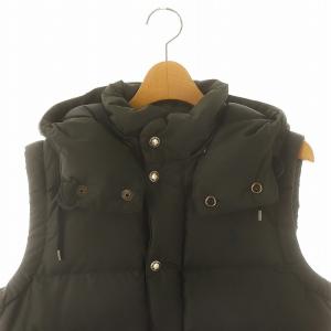 POLO RALPH LAUREN ポニー刺繍 ダウンベスト フード M ダークグリーン