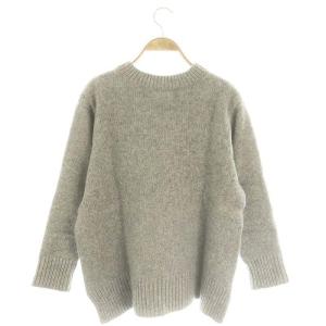 GALERIE VIE ファインウール Vネックプルオーバー ニット セーター 長袖 グレー