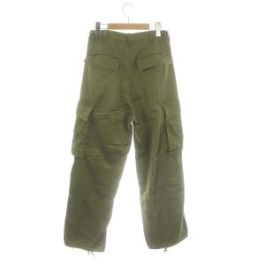 MACPHEE 24SS コットンレーヨンモールスキン カーゴパンツ 34 カーキ /HK OS