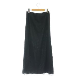 VIVIENNE TAM パワーネット ロング タイトスカート マキシ丈 タイト 1 S 黒 ブラック