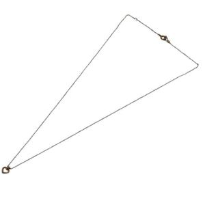 AHKAH ハート ネックレス ペンダント K18 0.02ct イエローゴールド