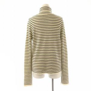 L'Appartement BORDER T/N KNIT ニット セーター 長袖 ボーダー ウール クリーム色 黒 ブラック