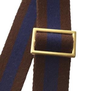 L'Appartement Border Belt ショルダーストラップ バイカラー ブラウン ネイビー
