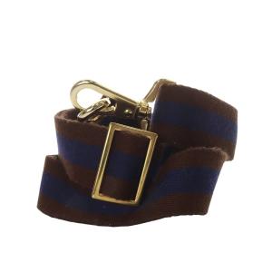 L'Appartement Border Belt ショルダーストラップ バイカラー ブラウン ネイビー