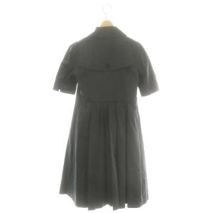 BURBERRY BLACK LABEL ショートスリーブコート スプリングコート ロング 五分袖 総裏地 40 濃紺 ダークネイビー