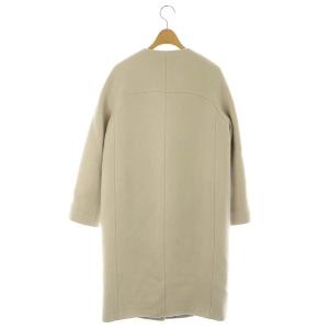 ANAYI ノーカラーコート アウター ロング 36 ベージュ